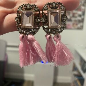 Pink earrings